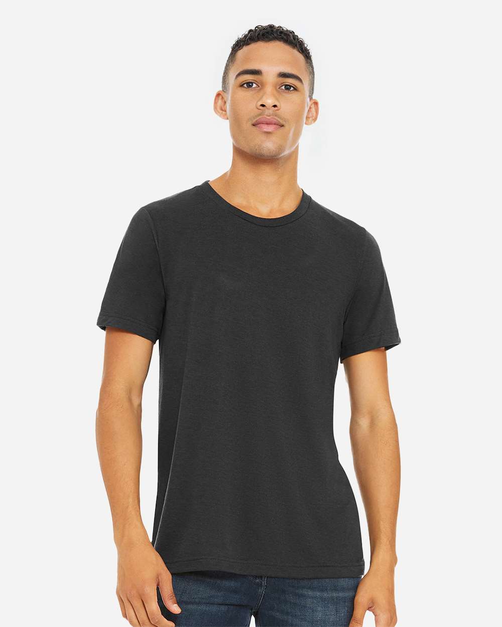 BELLA + CANVAS 3413, T-Shirts - Premium, Solid Dark Grey Triblend