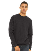BELLA + CANVAS 3945, Fleece - Premium - Crew, Dark Grey Heather