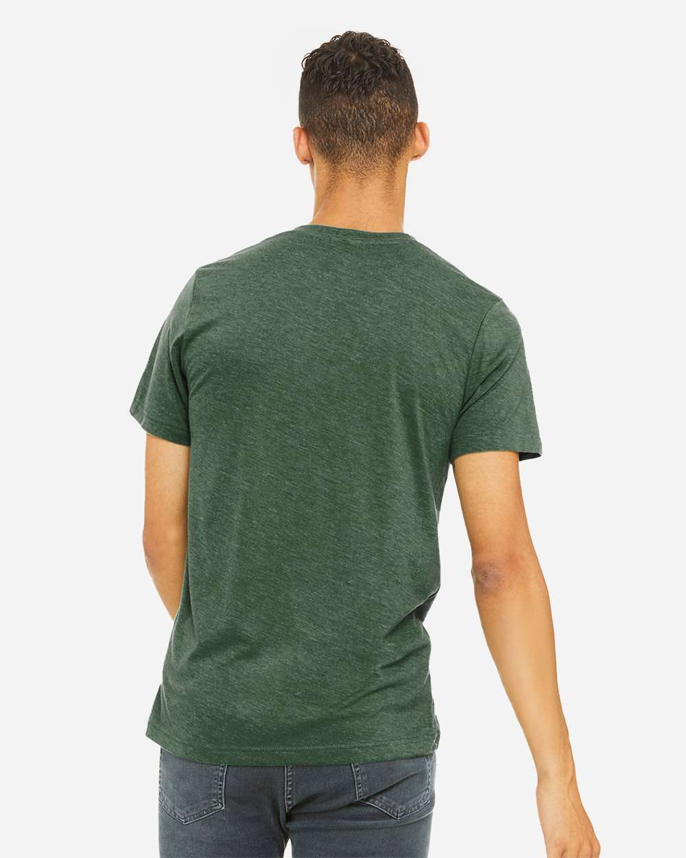 BELLA + CANVAS 3413, T-Shirts - Premium, Grass Green Triblend