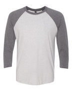 Next Level 6051, T-Shirts - Premium, Premium Heather Sleeves/ Heather White Body