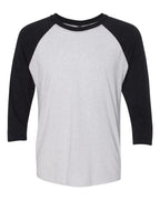 Next Level 6051, T-Shirts - Premium, Vintage Black Sleeves/ Heather White Body