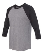 Next Level 6051, T-Shirts - Premium, Vintage Black Sleeves/ Premium Heather Body