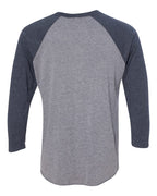 Next Level 6051, T-Shirts - Premium, Vintage Navy Sleeves/ Premium Heather Body
