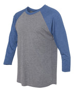 Next Level 6051, T-Shirts - Premium, Vintage Royal Sleeves/ Premium Heather Body