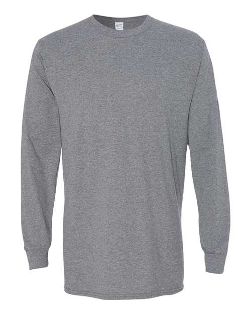 Gildan 5400, Unisex Heavy Cotton Long Sleeve T-shirt, Graphite Heather
