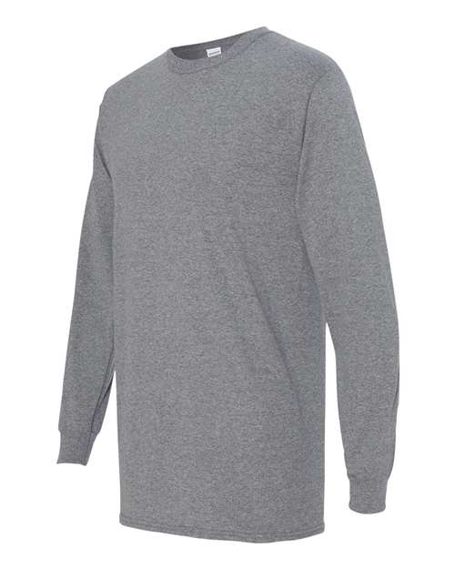 Gildan 5400, Unisex Heavy Cotton Long Sleeve T-shirt, Graphite Heather
