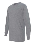 Gildan 5400, Unisex Heavy Cotton Long Sleeve T-shirt, Graphite Heather