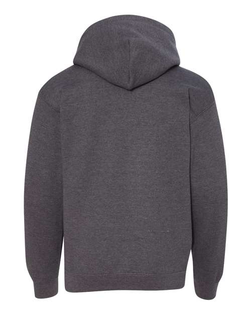 Gildan 557, 18500b Youth Heavy Blend Hooded Sweatshirt, Dark Heather