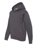 Gildan 557, 18500b Youth Heavy Blend Hooded Sweatshirt, Dark Heather