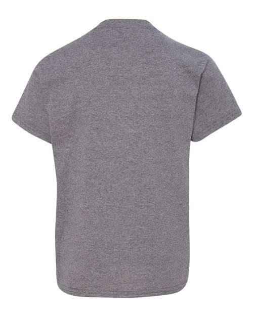 Gildan 543, 5000b Youth Heavy Cotton T-shirt, Graphite Heather
