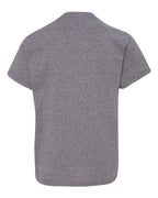 Gildan 5000B, Youth Heavy Cotton T-shirt, Graphite Heather