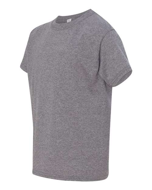 Gildan 5000B, Youth Heavy Cotton T-shirt, Graphite Heather