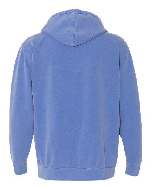 Comfort Colors 1567, Unisex Garment-dyed Hooded Sweatshirt, Flo Blue