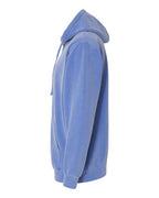 Comfort Colors 1567, Unisex Garment-dyed Hooded Sweatshirt, Flo Blue