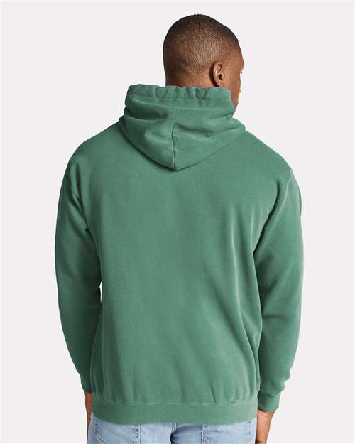 Comfort Colors 1567, Unisex Garment-dyed Hooded Sweatshirt, Light Green