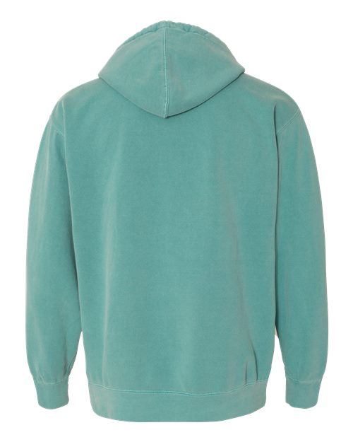 Comfort Colors 1567, Unisex Garment-dyed Hooded Sweatshirt, Seafoam