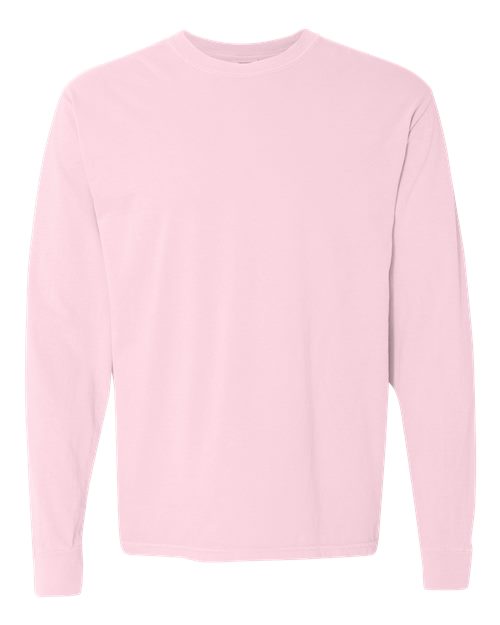 Comfort Colors 6014, Unisex Garment-dyed Heavyweight Long Sleeve T-shirt, Blossom