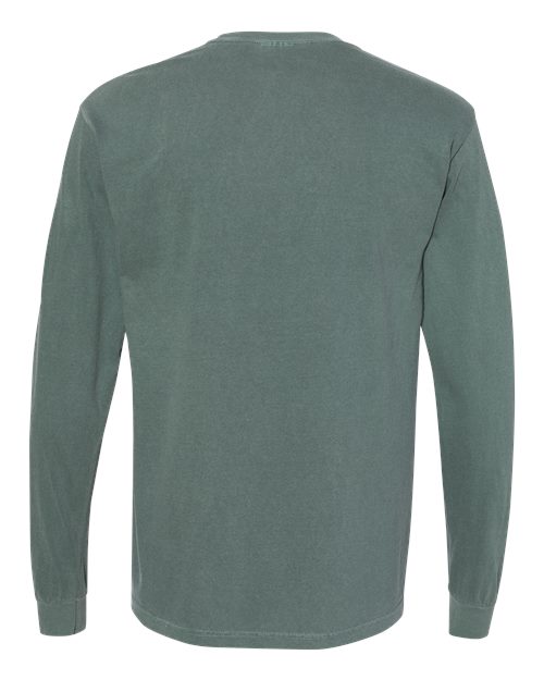 Comfort Colors 6014, Unisex Garment-dyed Heavyweight Long Sleeve T-shirt, Blue Spruce