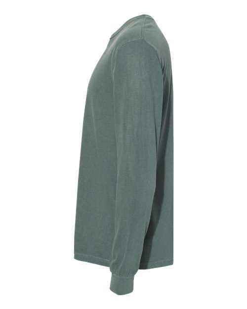 Comfort Colors 6014, Unisex Garment-dyed Heavyweight Long Sleeve T-shirt, Blue Spruce