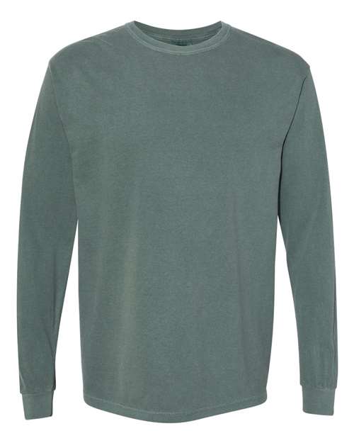 Comfort Colors 6014, Unisex Garment-dyed Heavyweight Long Sleeve T-shirt, Blue Spruce