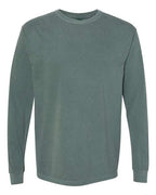 Comfort Colors 6014, Unisex Garment-dyed Heavyweight Long Sleeve T-shirt, Blue Spruce