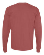 Comfort Colors 6014, Unisex Garment-dyed Heavyweight Long Sleeve T-shirt, Brick