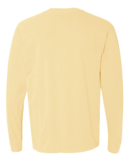 Comfort Colors 6014, Unisex Garment-dyed Heavyweight Long Sleeve T-shirt, Butter