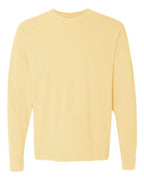 Comfort Colors 6014, Unisex Garment-dyed Heavyweight Long Sleeve T-shirt, Butter