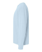 Comfort Colors 6014, Unisex Garment-dyed Heavyweight Long Sleeve T-shirt, Chambray