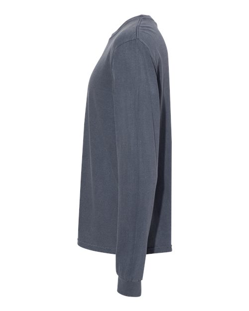 Comfort Colors 6014, Unisex Garment-dyed Heavyweight Long Sleeve T-shirt, Denim