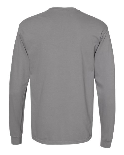 Comfort Colors 6014, Unisex Garment-dyed Heavyweight Long Sleeve T-shirt, Granite