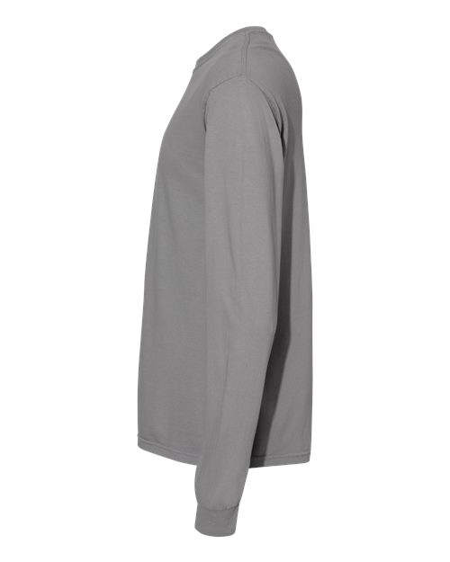 Comfort Colors 6014, Unisex Garment-dyed Heavyweight Long Sleeve T-shirt, Granite