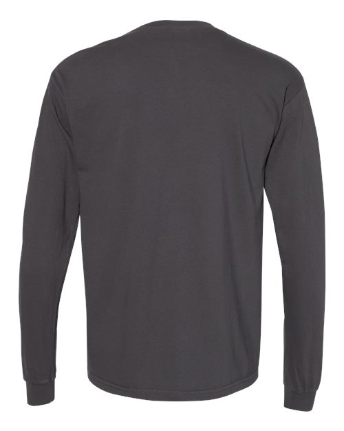 Comfort Colors 6014, Unisex Garment-dyed Heavyweight Long Sleeve T-shirt, Graphite
