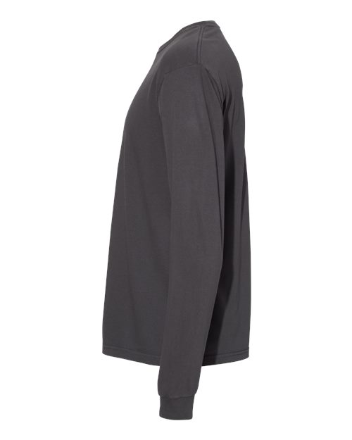 Comfort Colors 6014, Unisex Garment-dyed Heavyweight Long Sleeve T-shirt, Graphite