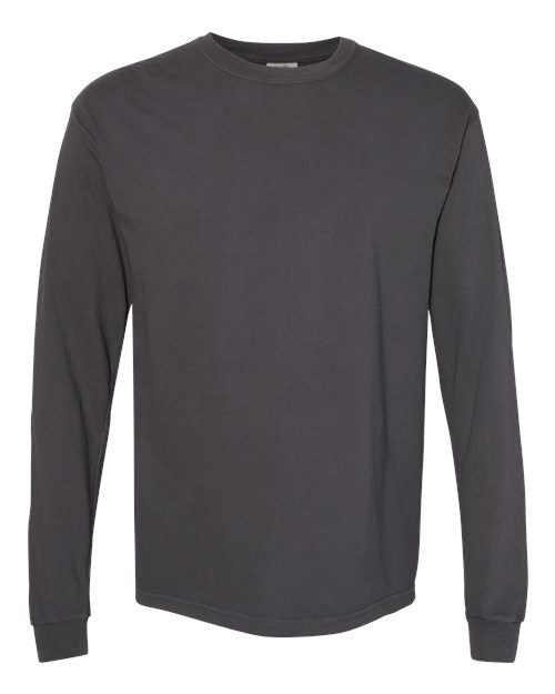 Comfort Colors 6014, Unisex Garment-dyed Heavyweight Long Sleeve T-shirt, Graphite