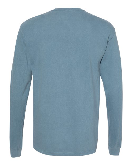 Comfort Colors 6014, Unisex Garment-dyed Heavyweight Long Sleeve T-shirt, Ice Blue
