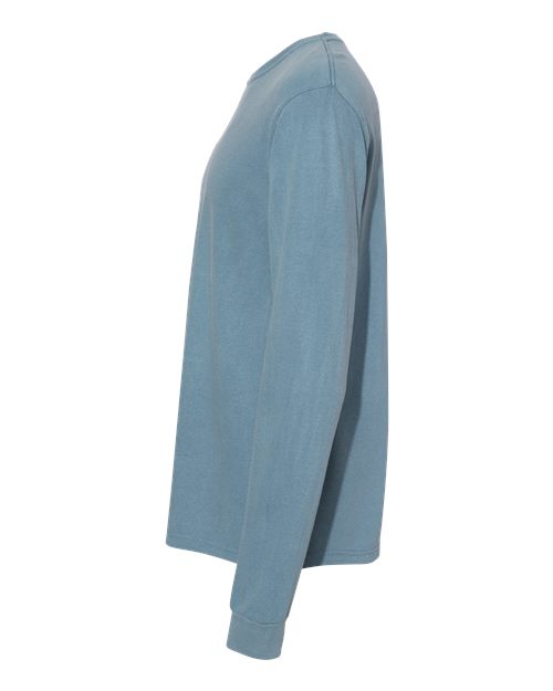 Comfort Colors 6014, Unisex Garment-dyed Heavyweight Long Sleeve T-shirt, Ice Blue