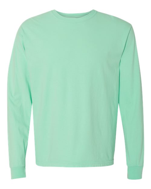 Comfort Colors 6014, Unisex Garment-dyed Heavyweight Long Sleeve T-shirt, Island Reef
