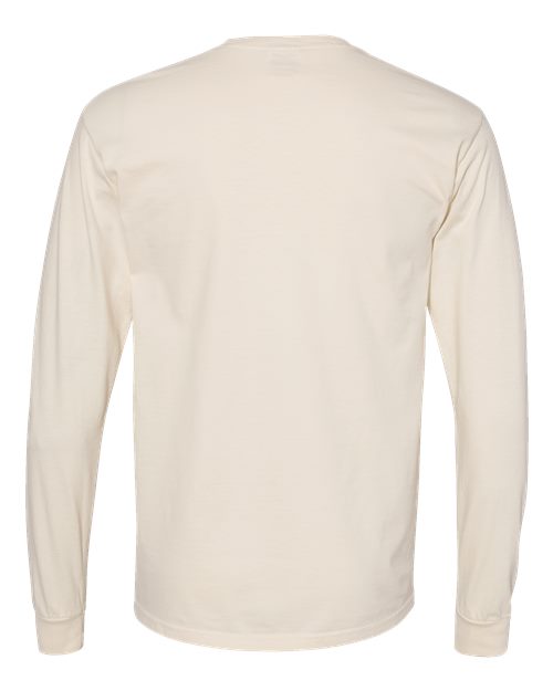 Comfort Colors 6014, Unisex Garment-dyed Heavyweight Long Sleeve T-shirt, Ivory