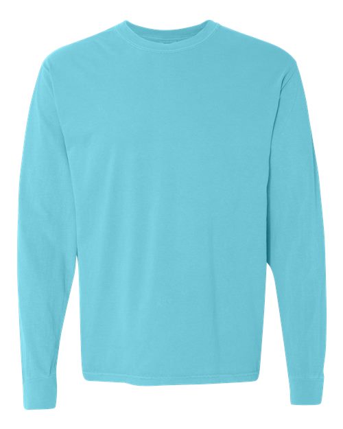 Comfort Colors 6014, Unisex Garment-dyed Heavyweight Long Sleeve T-shirt, Lagoon