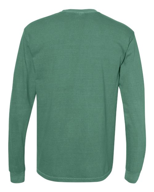 Comfort Colors 6014, Unisex Garment-dyed Heavyweight Long Sleeve T-shirt, Light Green