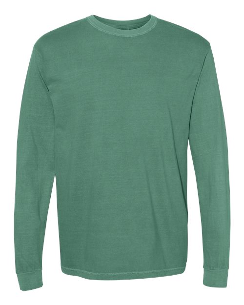 Comfort Colors 6014, Unisex Garment-dyed Heavyweight Long Sleeve T-shirt, Light Green