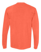 Comfort Colors 6014, Unisex Garment-dyed Heavyweight Long Sleeve T-shirt, Neon Red Orange