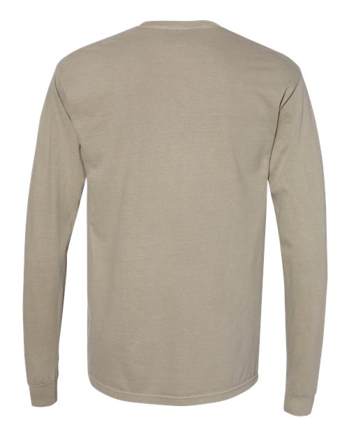 Comfort Colors 6014, Unisex Garment-dyed Heavyweight Long Sleeve T-shirt, Sandstone