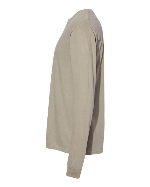 Comfort Colors 6014, Unisex Garment-dyed Heavyweight Long Sleeve T-shirt, Sandstone