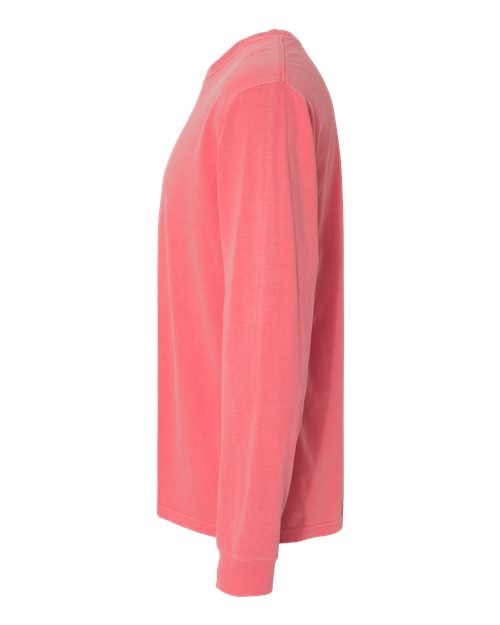 Comfort Colors 6014, Unisex Garment-dyed Heavyweight Long Sleeve T-shirt, Watermelon
