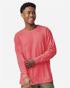 Comfort Colors 6014, Unisex Garment-dyed Heavyweight Long Sleeve T-shirt, Watermelon