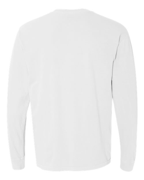 Comfort Colors 6014, Unisex Garment-dyed Heavyweight Long Sleeve T-shirt, White