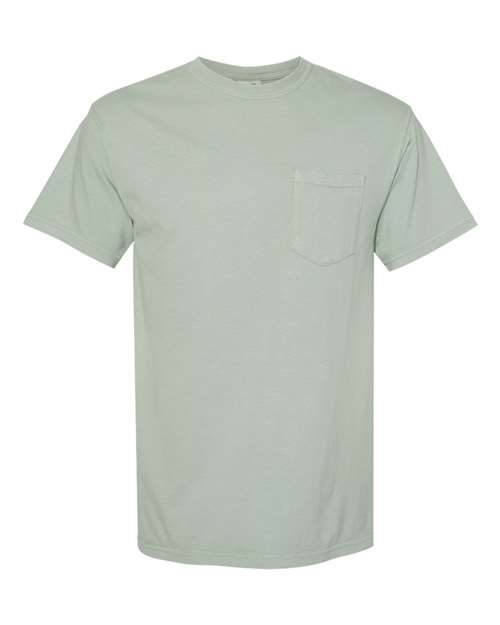 Comfort Colors 6030, Unisex Garment-dyed Heavyweight Pocket T-shirt, Bay