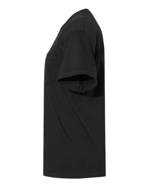 Comfort Colors 6030, Unisex Garment-dyed Heavyweight Pocket T-shirt, Black
